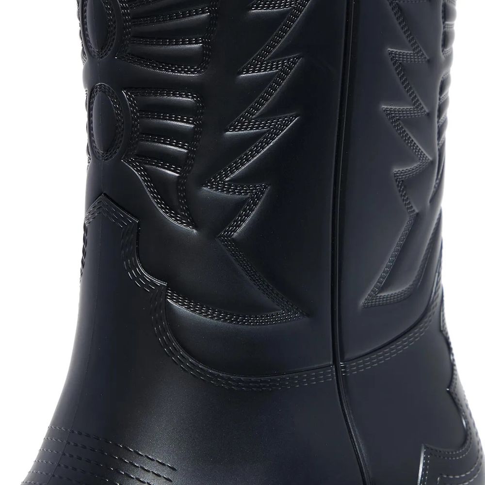 Bota de cuero negra Dior