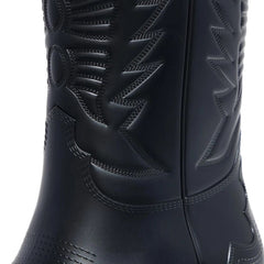 Bota de cuero negra Dior