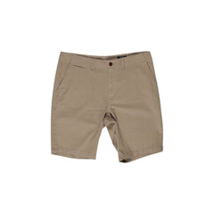 Pantalón corto de algodón beige Superdry