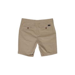 Pantalón corto de algodón beige Superdry