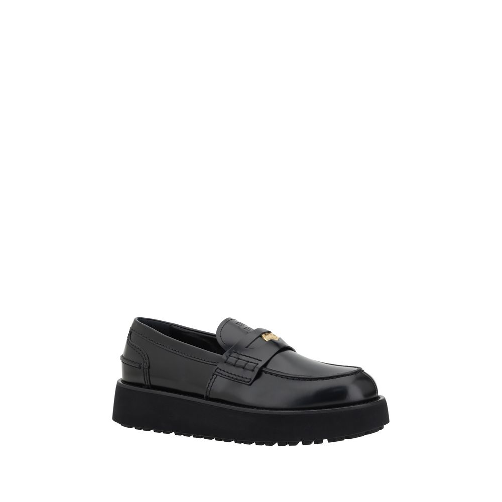 Mocasines de piel Miu Miu