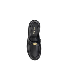 Mocasines de piel Miu Miu