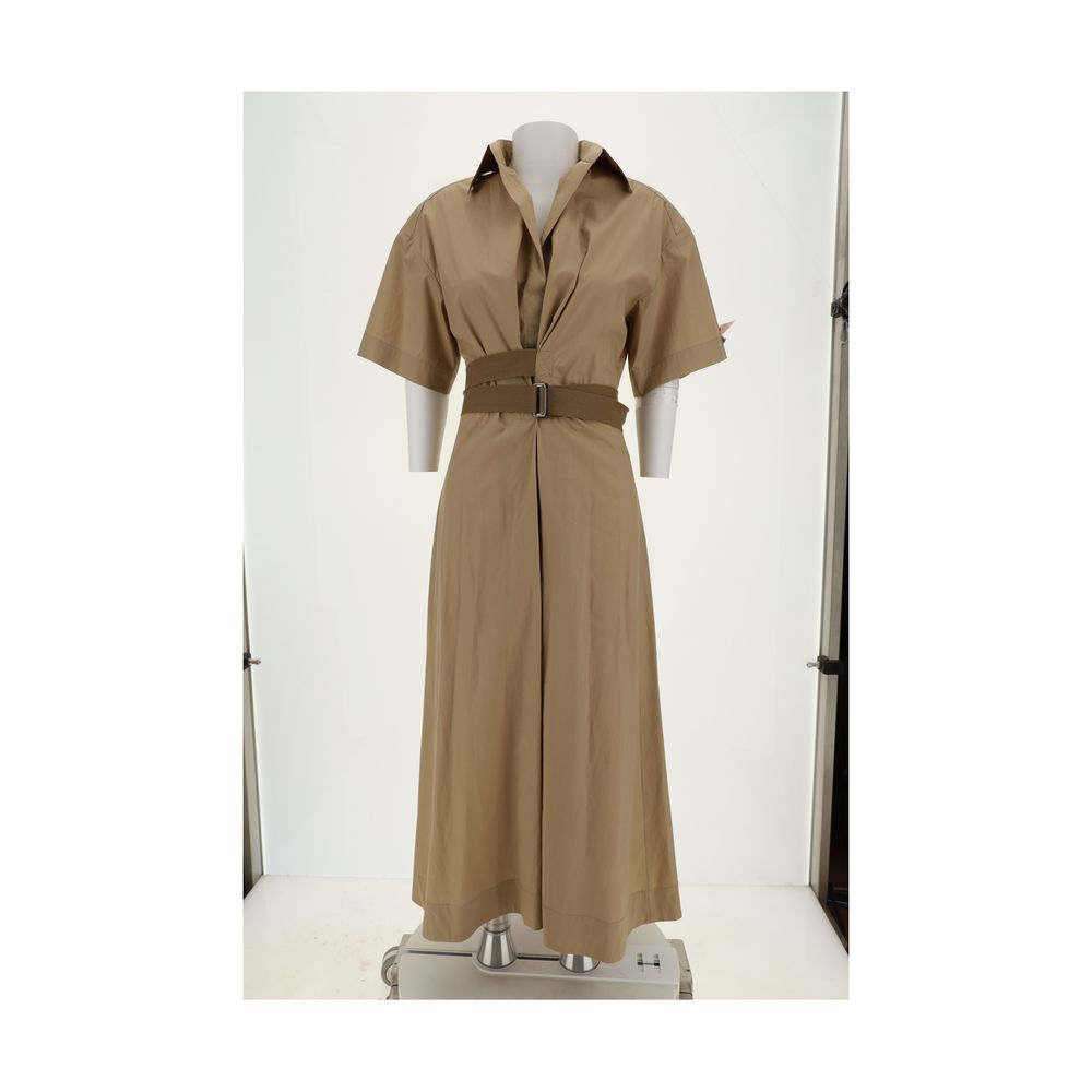 Brunello Cucinelli Vestido largo de algodón