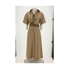 Brunello Cucinelli Vestido largo de algodón