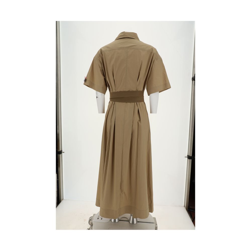Brunello Cucinelli Vestido largo de algodón
