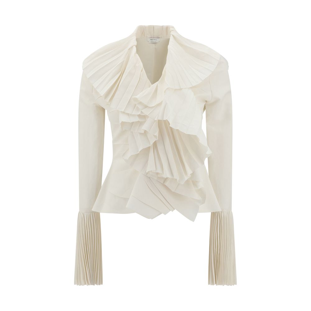 Camisa con volantes de Alexander McQueen