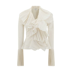 Camisa con volantes de Alexander McQueen