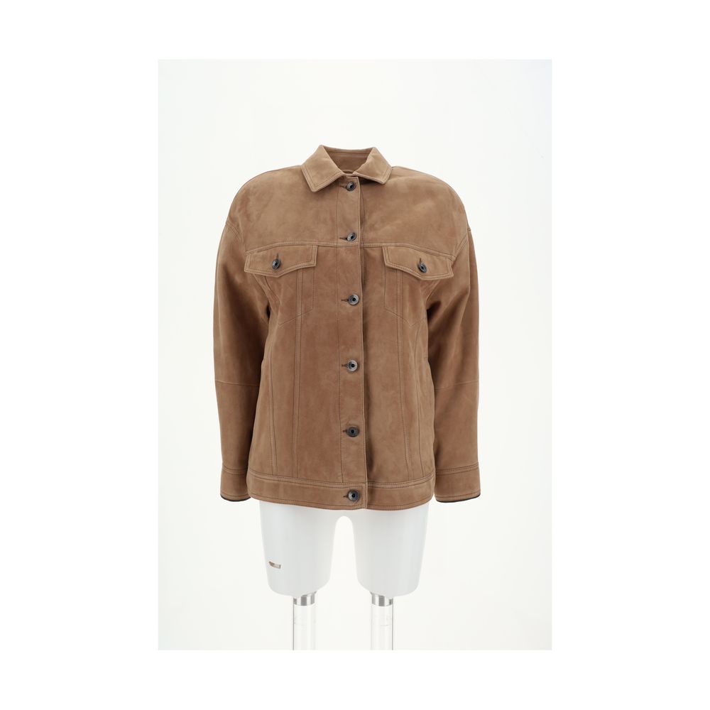 Brunello Cucinelli Chaqueta de ante