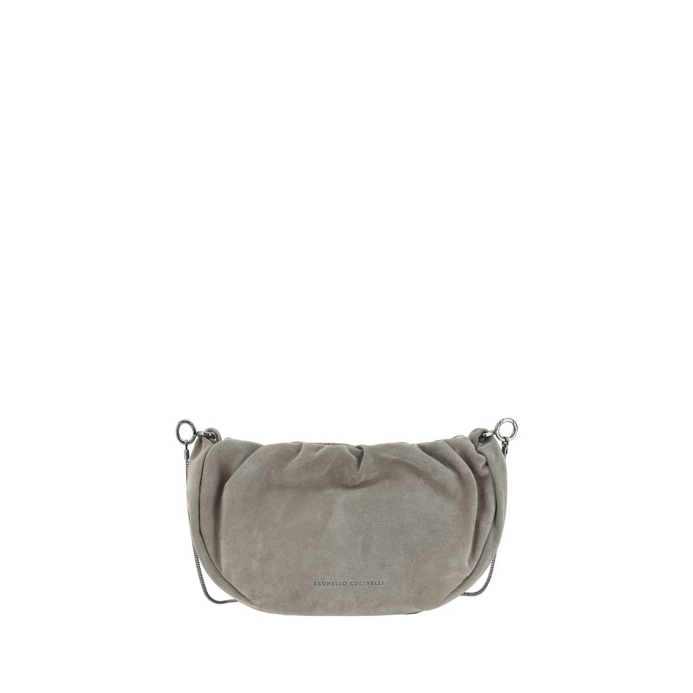 Brunello Cucinelli Bolso De Hombro De Ante