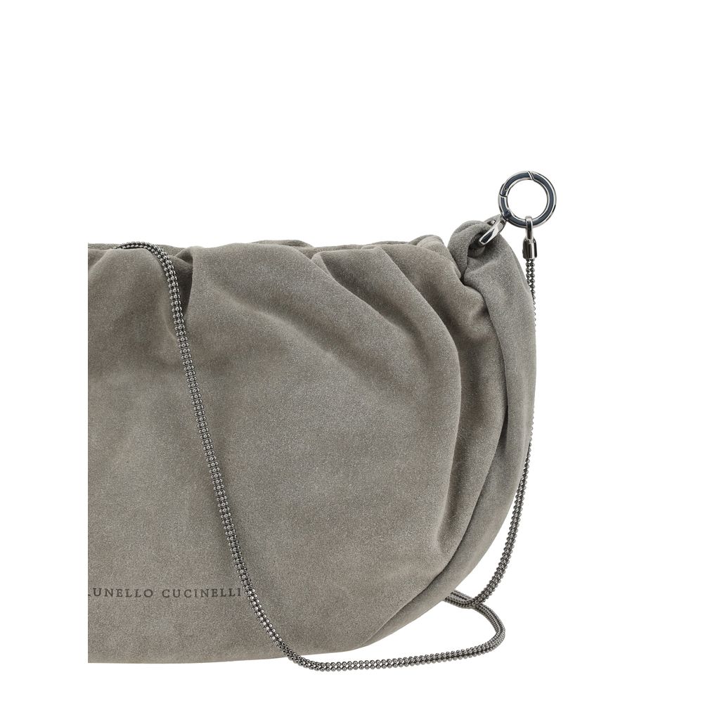 Brunello Cucinelli Bolso De Hombro De Ante