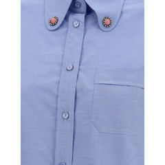 Camisa con detalle de piedra de Valentino