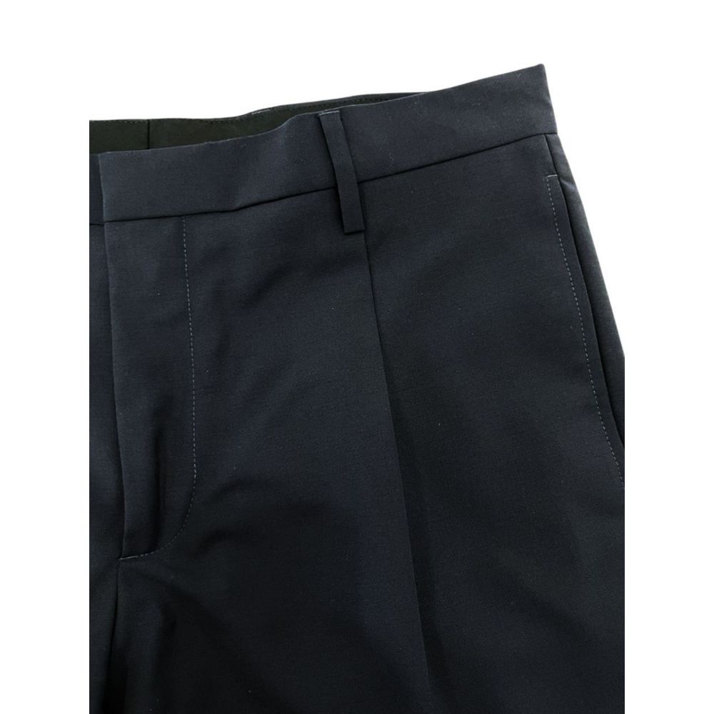 Pantalón de hombre de lana virgen azul Valentino