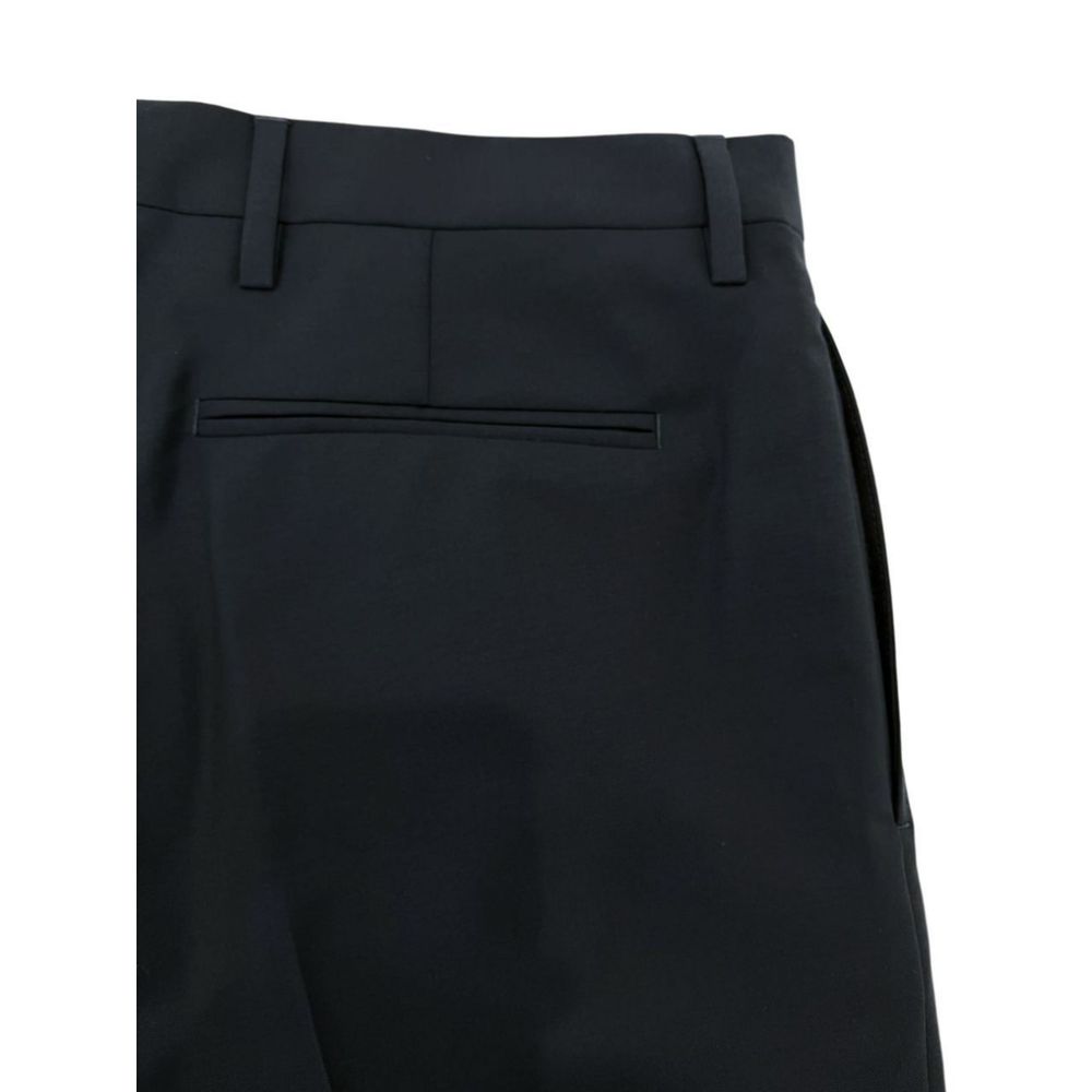 Pantalón de hombre de lana virgen azul Valentino