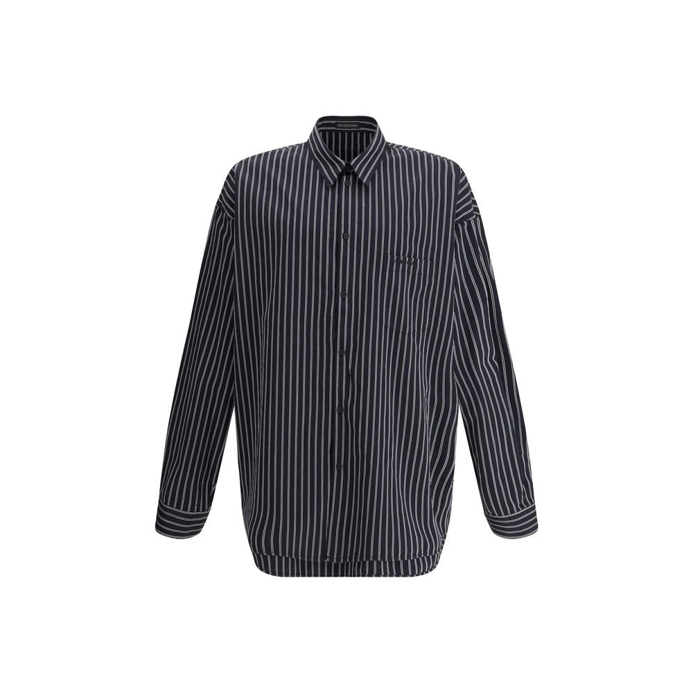 Camisa de rayas planas de Balenciaga