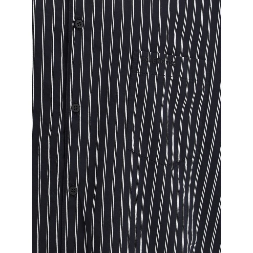 Camisa de rayas planas de Balenciaga