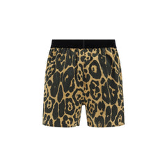 Pantalones cortos elásticos de leopardo de Tom Ford