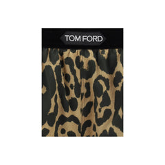 Pantalones cortos elásticos de leopardo de Tom Ford