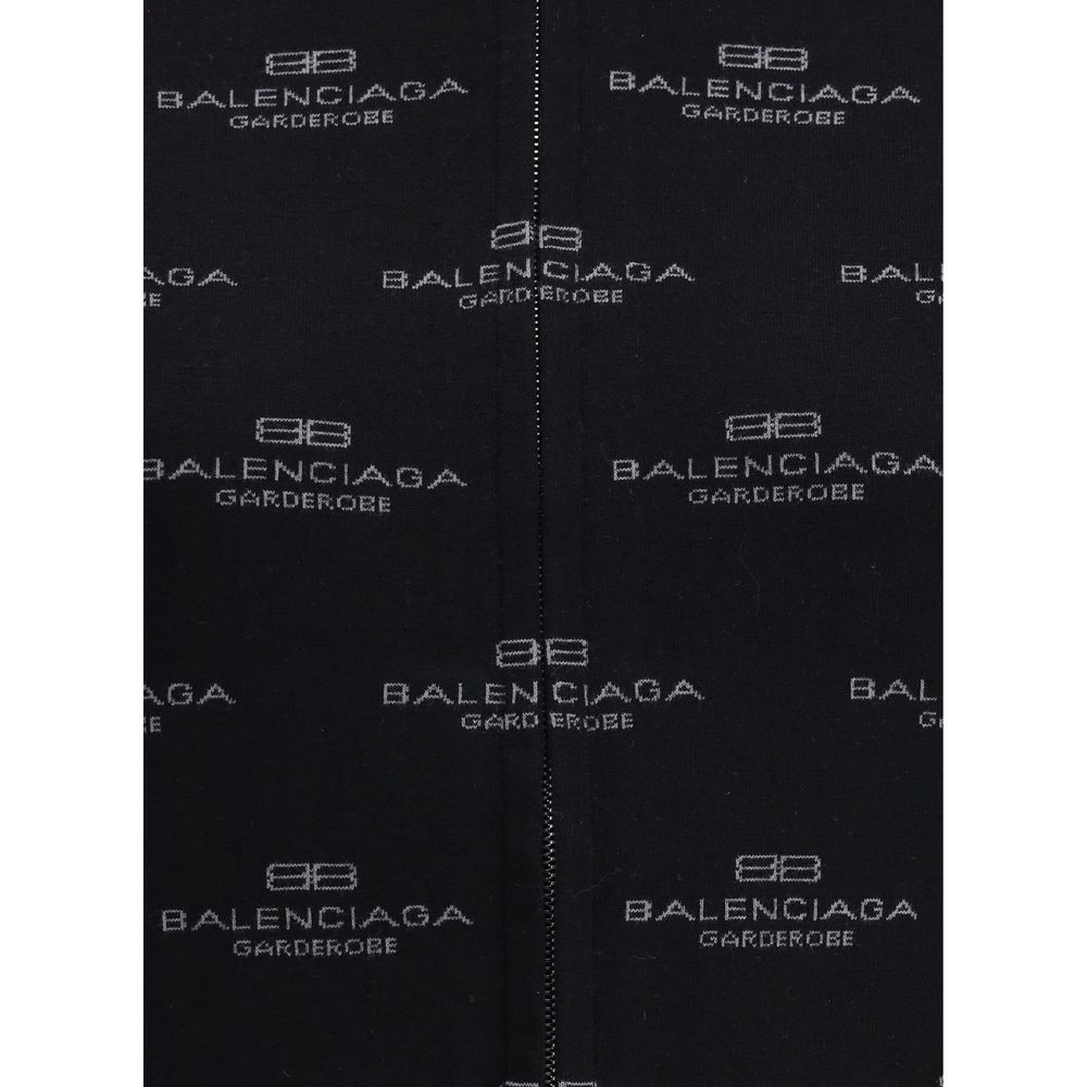 Cárdigan con logotipo integral de Balenciaga