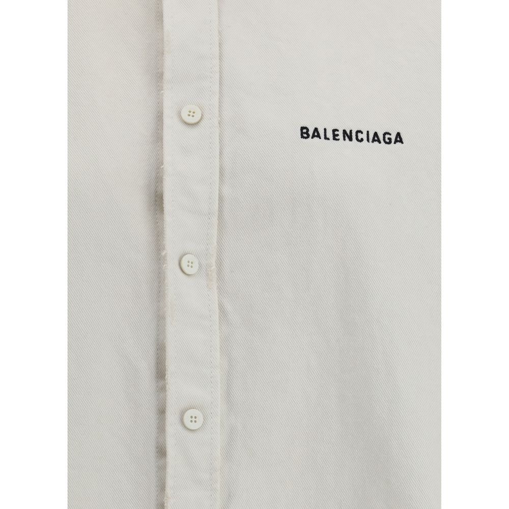 Chaqueta vaquera estilo camisa de Balenciaga