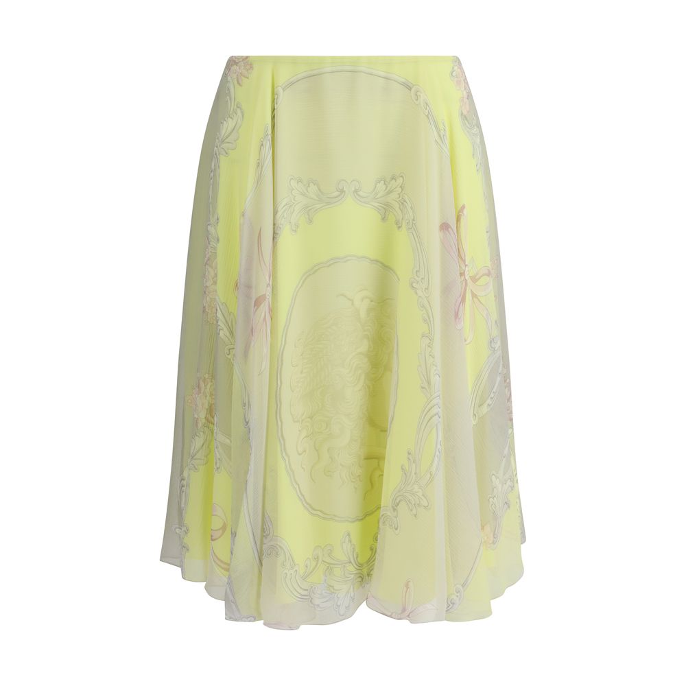 Falda midi Medusa de Versace