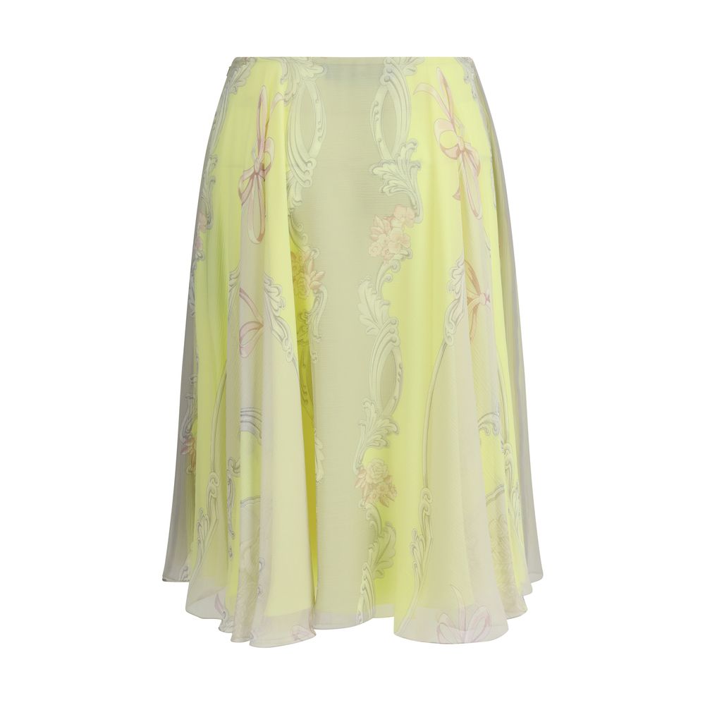 Falda midi Medusa de Versace