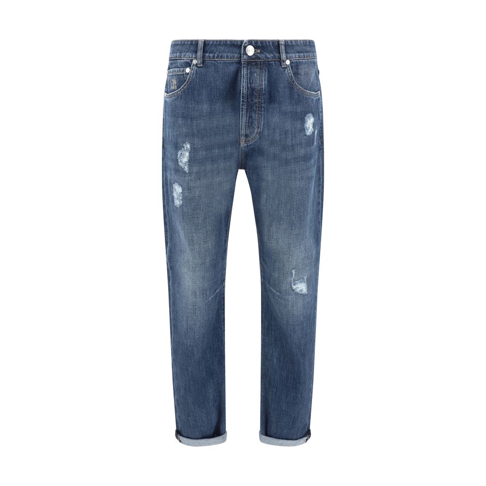 Brunello Cucinelli Pantalones desgastados
