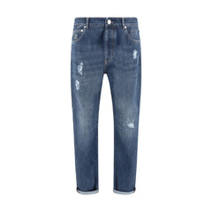 Brunello Cucinelli Pantalones desgastados