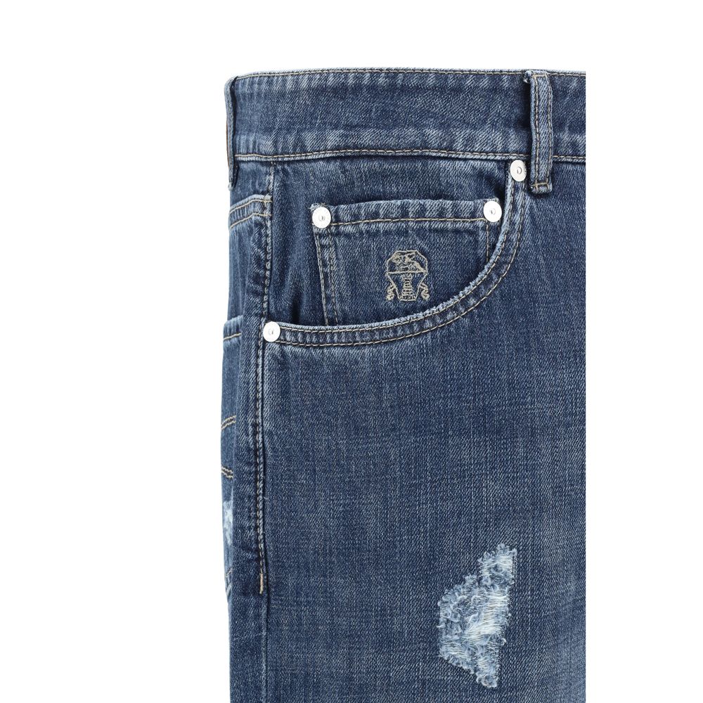 Brunello Cucinelli Pantalones desgastados