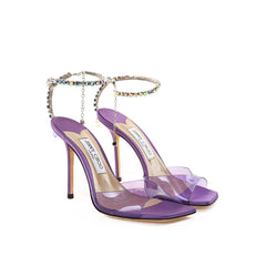 Sandalia morada Raso de Jimmy Choo