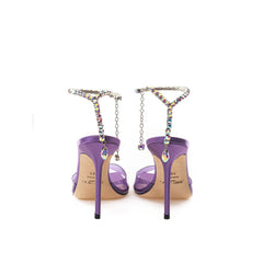Sandalia morada Raso de Jimmy Choo