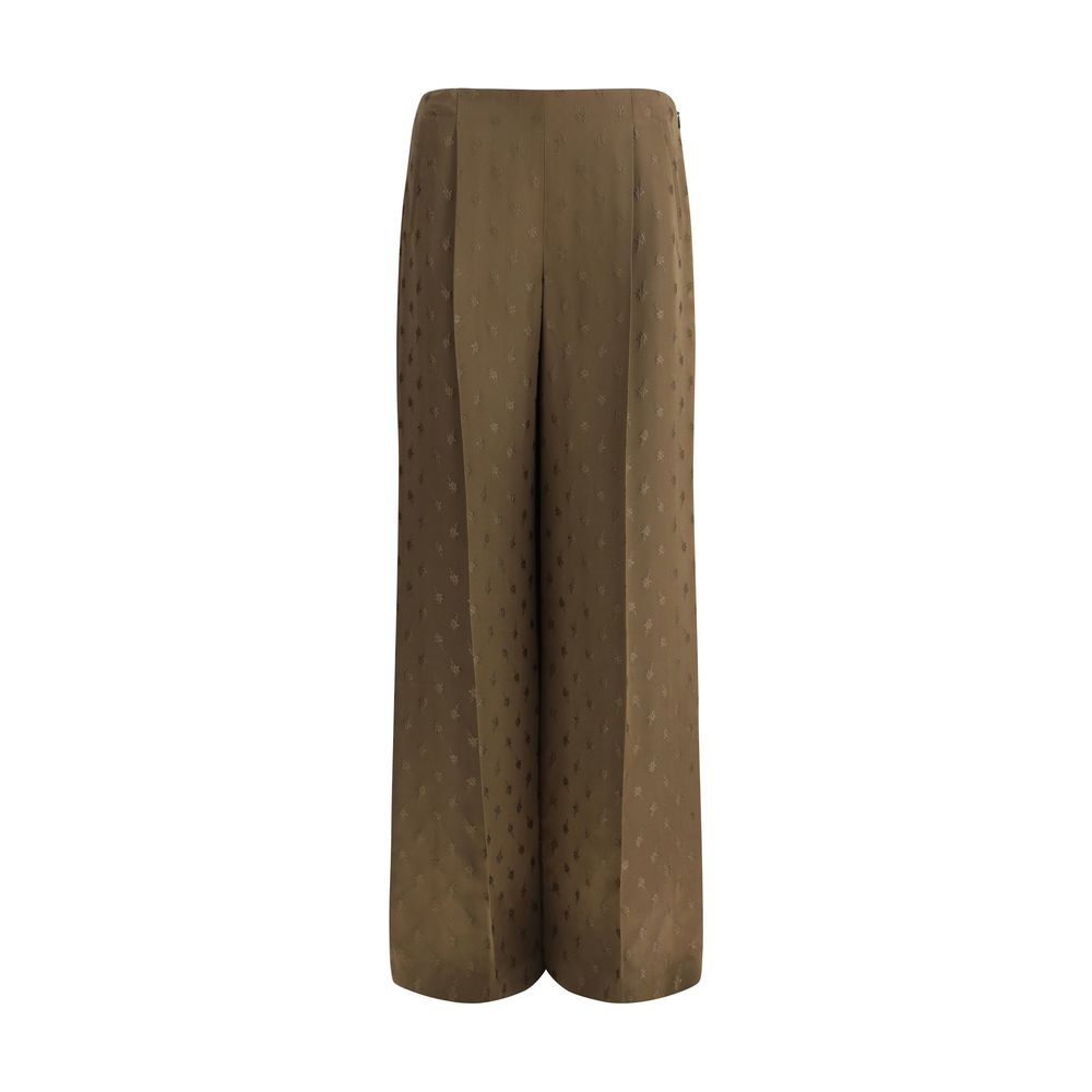 Pantalones de seda Fendi