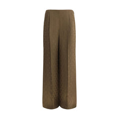 Pantalones de seda Fendi