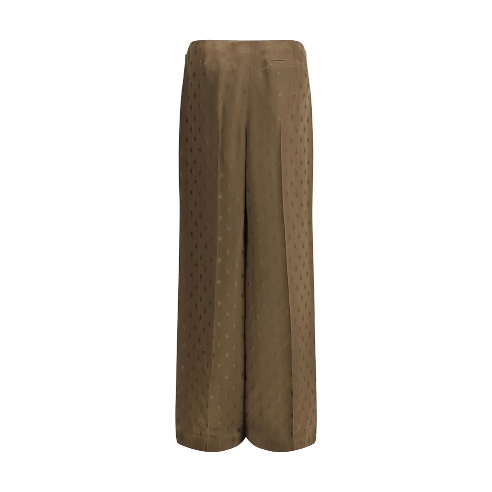 Pantalones de seda Fendi