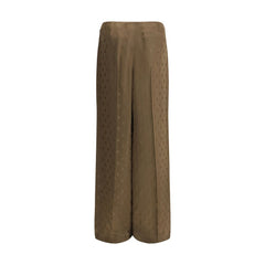 Pantalones de seda Fendi
