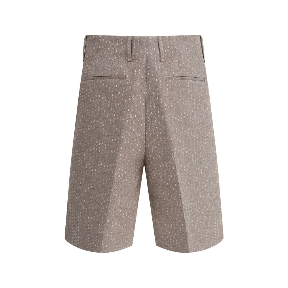Pantalones cortos de raya diplomática de Fendi