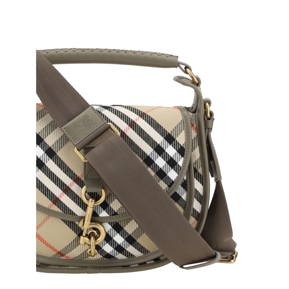 Bolso bandolera pequeño con clip de Burberry