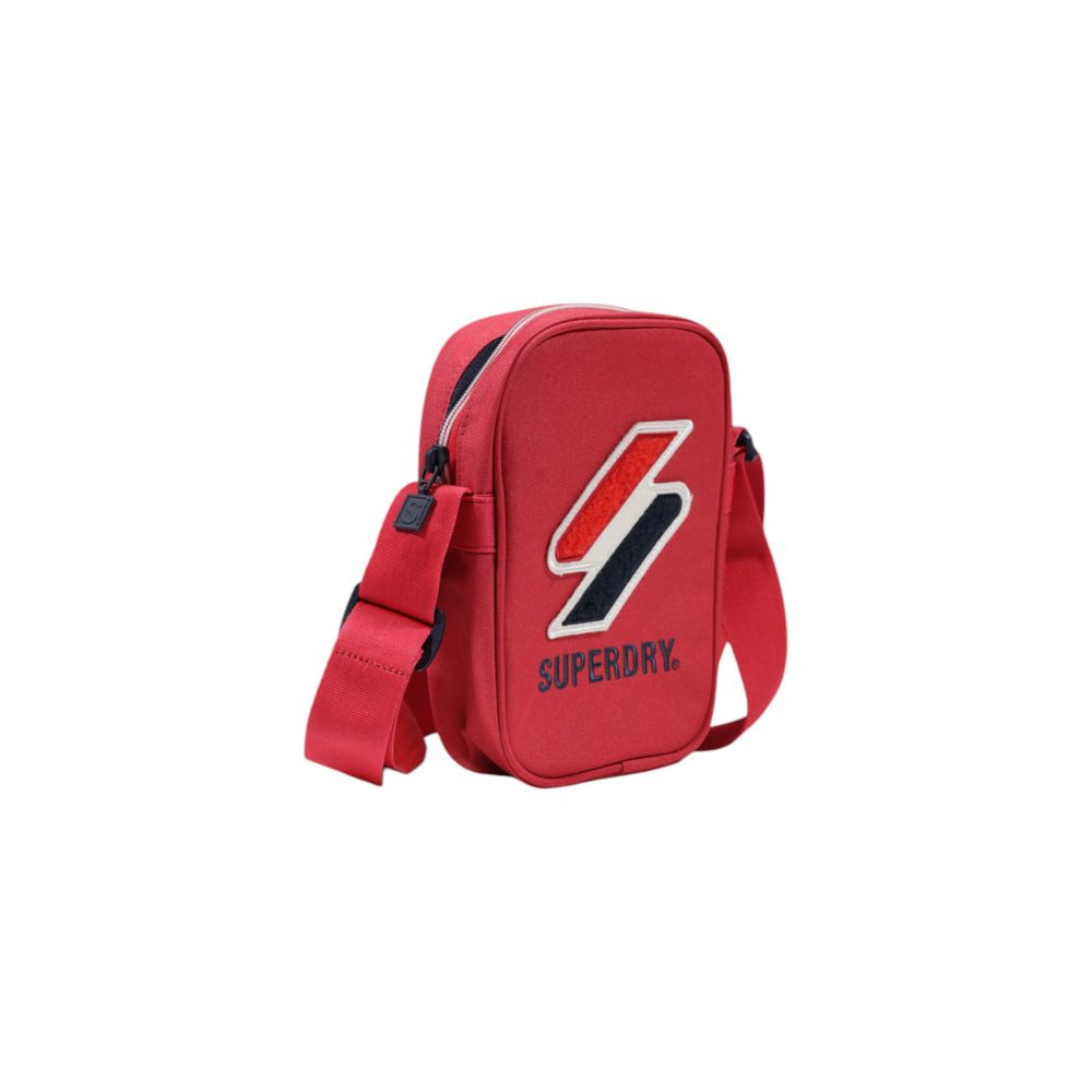 Bolso bandolera rojo de poliéster Superdry