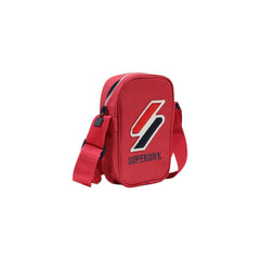 Bolso bandolera rojo de poliéster Superdry