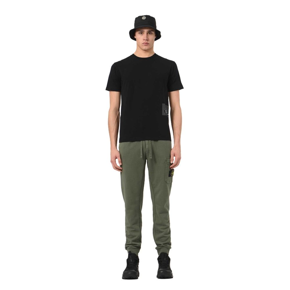 Pantalones deportivos de algodón beige Stone Island para hombre