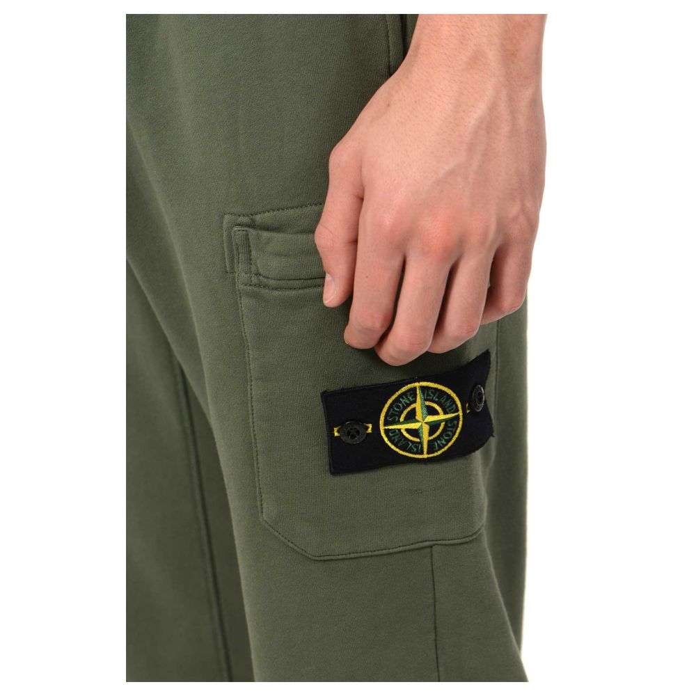 Pantalones deportivos de algodón beige Stone Island para hombre