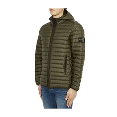 Chaqueta de nailon verde de Stone Island