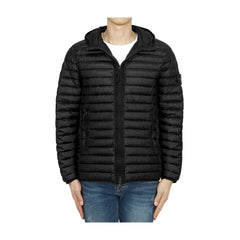 Chaqueta de nailon negra de Stone Island