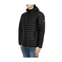 Chaqueta de nailon negra de Stone Island