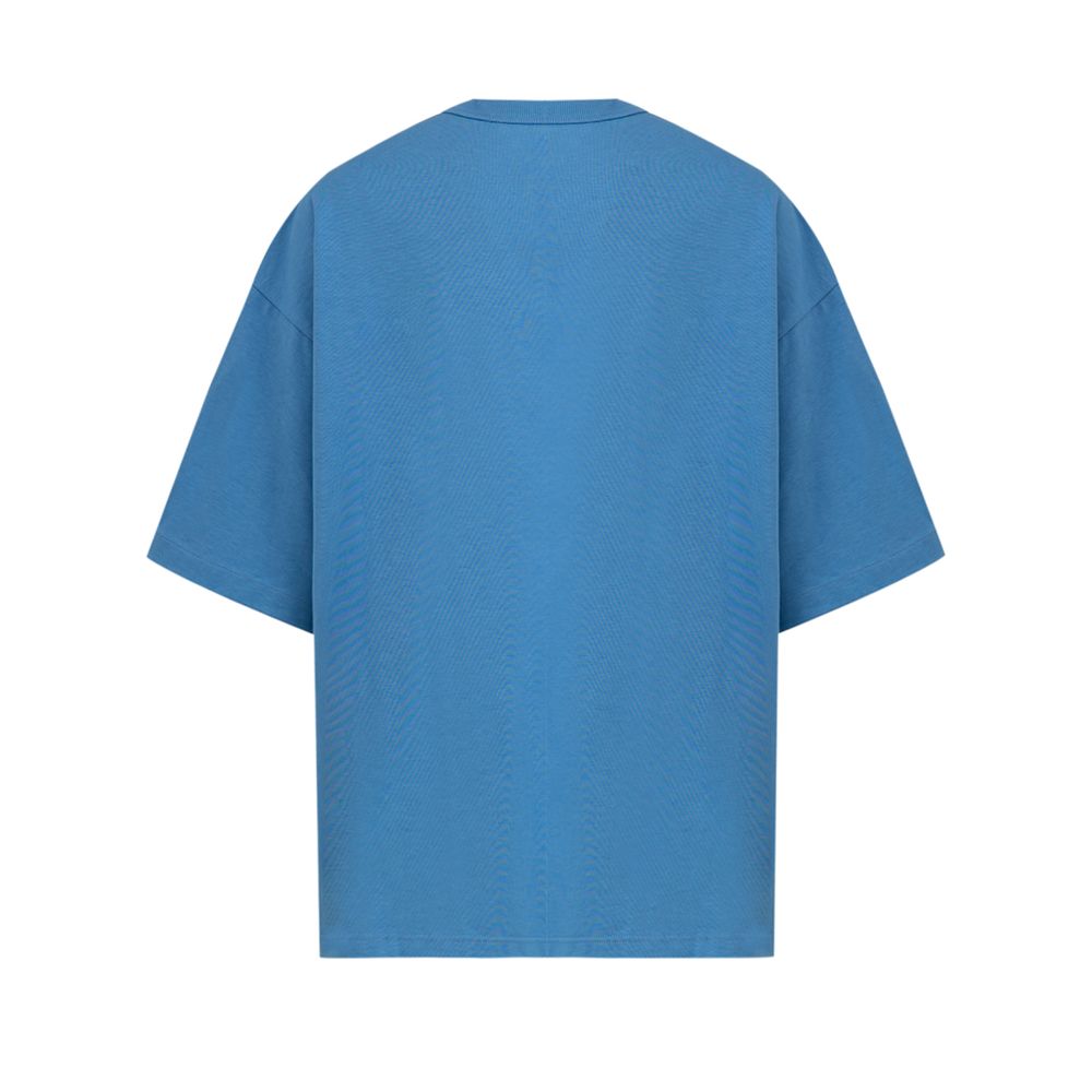 Camiseta de algodón azul de Bottega Veneta