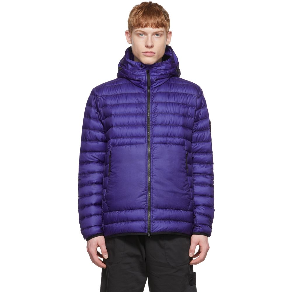 Chaqueta de nailon morada de Stone Island