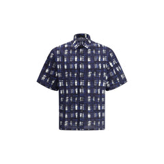 Camisa con estampado de cuadros Madras de Prada
