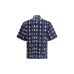Camisa con estampado de cuadros Madras de Prada