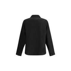 Camisa de lino negra Prada