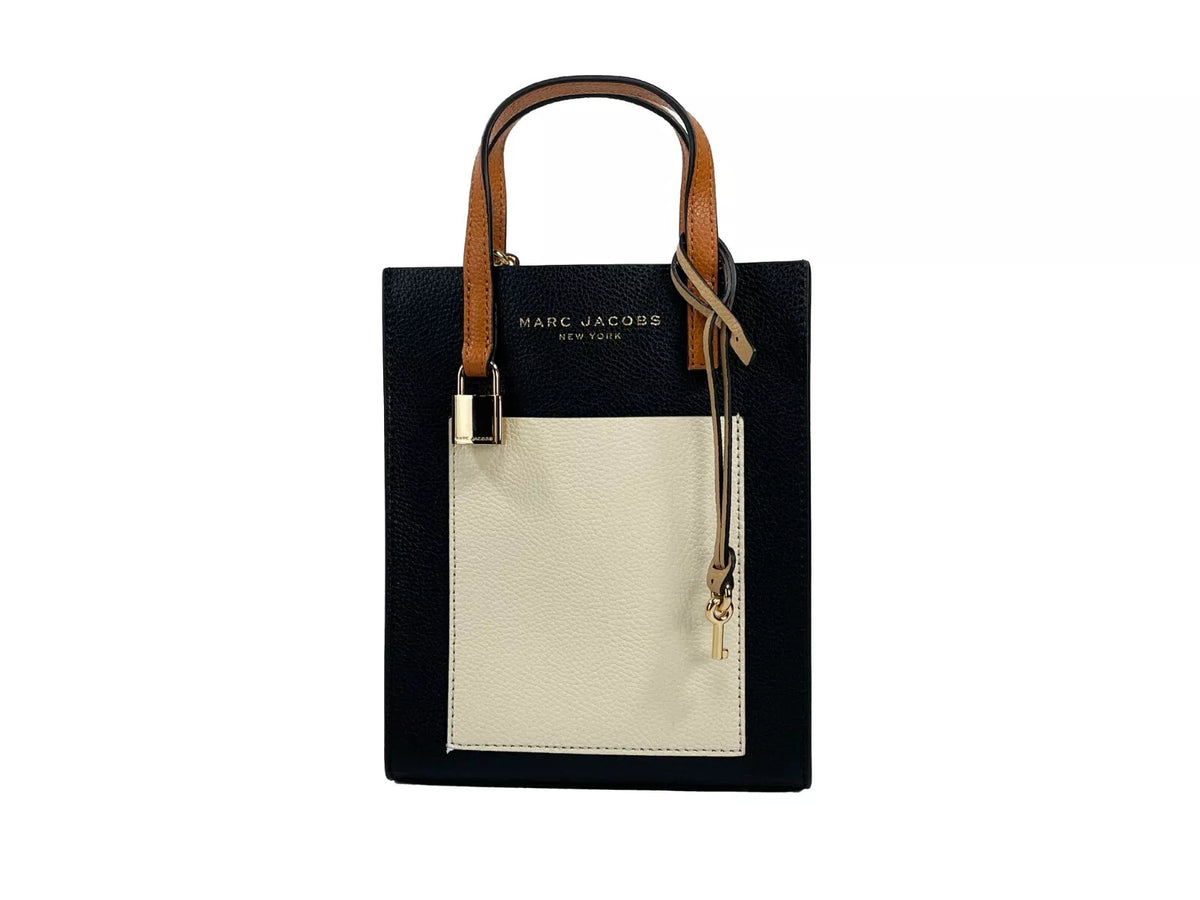 Bolso bandolera Marc Jacobs Micro Grind de piel color almendra ahumado