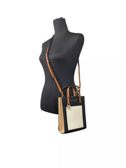 Bolso bandolera Marc Jacobs Micro Grind de piel color almendra ahumado